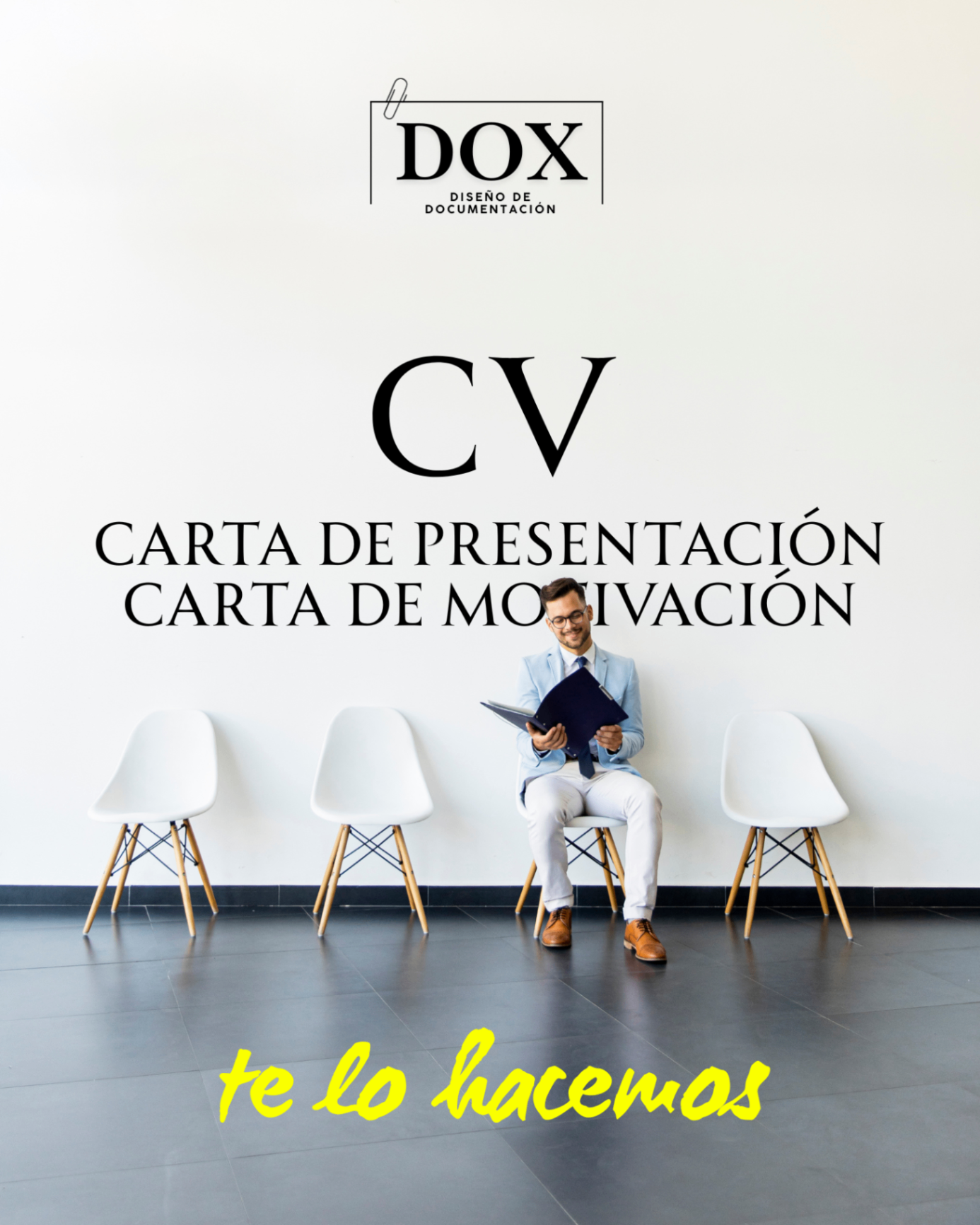 CV y carta de presentación diseñados por DOX