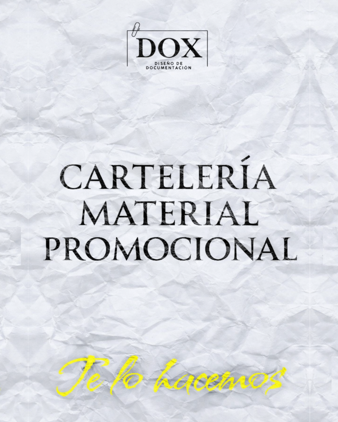 Cartelería y material promocional DOX